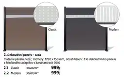 Bauhaus Dekorativní panely – sada nabídka