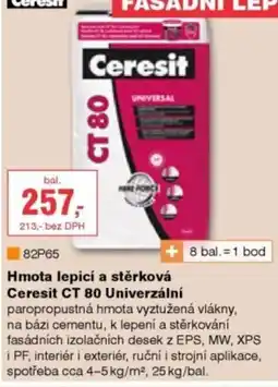 DEK Ceresit hmota lepicí a stěrková ct 80 univerzální nabídka