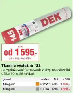 DEK Dek tkanina výztužná 122 nabídka