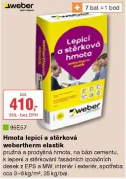 DEK Hmotalepící a stěrková webertherm elastik nabídka