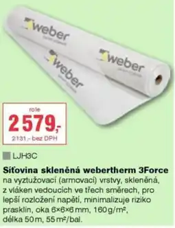 DEK Sitovina sklenena Webertherm 3force nabídka