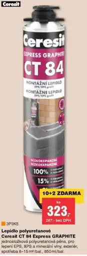 DEK Ceresit lepidlo polyuretanové ct 84 express graphite nabídka