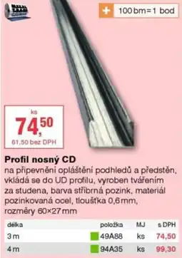 DEK Profil nosný Cd nabídka