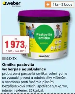DEK Omítka pastovitá weberpas aquabalance nabídka