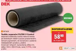 DEK Textilie separační filtek v control nabídka