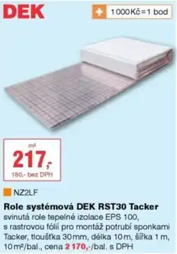 DEK Dek role systémová rst30 tacker nabídka