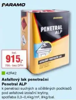 DEK Paramo asfaltový lak penetrační penetrál alp nabídka