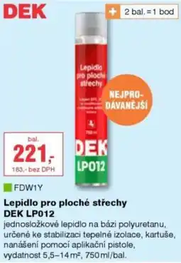 DEK Dek lepidlo pro ploché střechy Lp012 nabídka