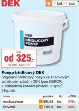 DEK DEK břidlicový posyp nabídka