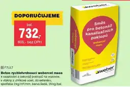 DEK Beton Rychletvrdnouci Webercel mass nabídka