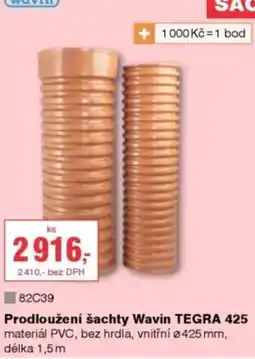 DEK Wavin prodloužení šachty Tegra 425 nabídka