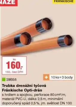 DEK Trubka drenážní tyčová Fränkische Opti-dran nabídka