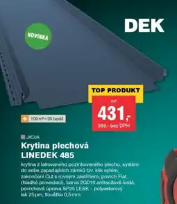 DEK Krytina plechová linedek 485 nabídka