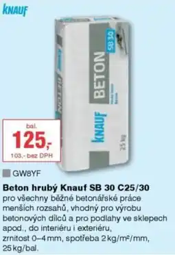 DEK Knauf Beton hrubý Sb 30 C25/30 nabídka