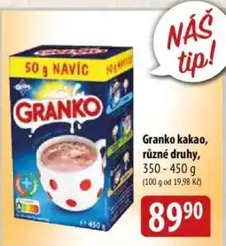 Bala Granko kakao nabídka