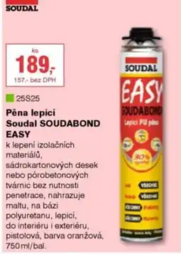DEK Soudal pěna lepicí soudabond easy nabídka
