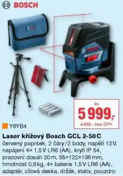 DEK Bosch laser křižový gcl 2-50 c nabídka