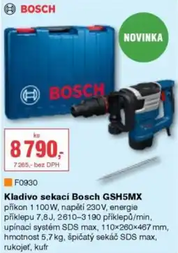 DEK Bosch kladivo sekací GSH5MX nabídka