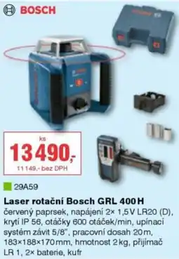 DEK Bosch laser rotační grl 400 h nabídka