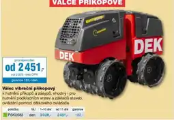 DEK DEK válec vibrační příkopový nabídka