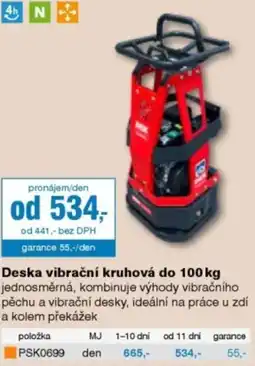 DEK Makita deska vibrační kruhová nabídka