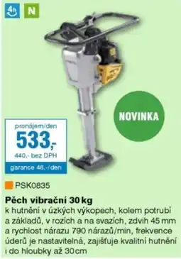 DEK Pēch vibrační 30 kg nabídka