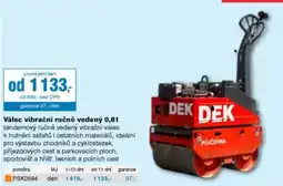 DEK dek válec vibrační ručně vedený 0,8t nabídka