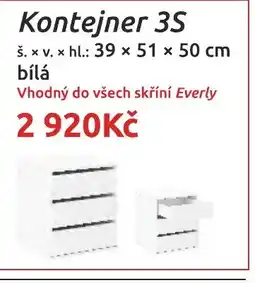 Nábytkáři Čech a Moravy Everly kontejner 3s nabídka