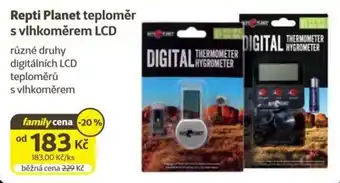 Repti Planet teploměr s vlhkoměrem LCD