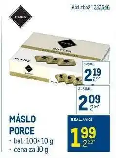 Makro MÁSLO PORCE nabídka