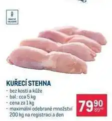 Makro Kuřecí stehna nabídka