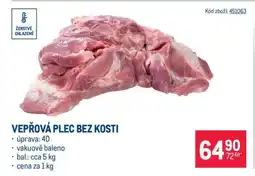 Makro Vepřová plec bez kosti nabídka