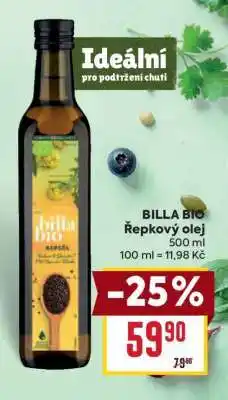 Billa BILLA BIO Řepkový olej nabídka