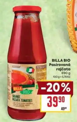 Billa BILLA Bio Pasírovaná rajčata nabídka