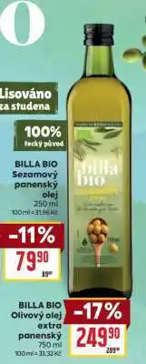 Billa BILLA BIO Olivový olej extra panenský nabídka