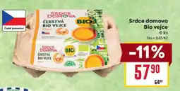 Billa Srdce domova Bio vejce nabídka