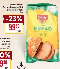 Billa Schär Mix B Bezlepková pečicí směs na chléb nabídka
