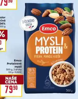 Billa Emco Proteinové mysli nabídka