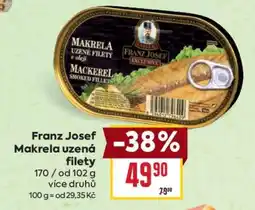 Billa Franz Josef Makrela uzená filety nabídka