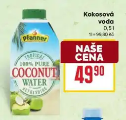 Billa Kokosová voda nabídka