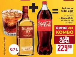 Billa Tullamore Cider Cask 0,7 l + Coca-Cola 2 l nabídka