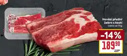 Billa Hovězí přední žebro s kostí nabídka