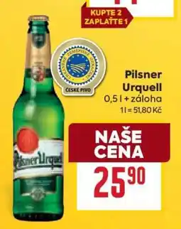 Billa Pilsner Urquell nabídka