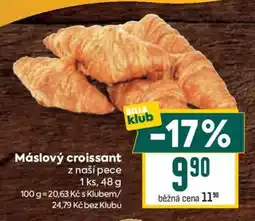 Billa Máslový croissant nabídka