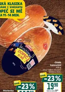 Billa Chléb konzumní nabídka
