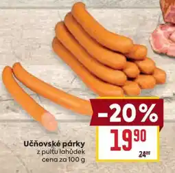 Billa Učňovské párky nabídka