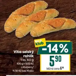Billa Vita selský rohlík nabídka