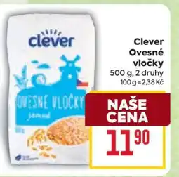 Billa Clever Ovesné vločky nabídka