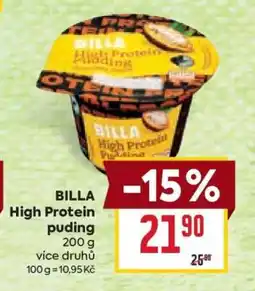 Billa BILLA High Protein puding nabídka