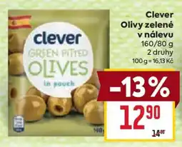 Billa Clever Olivy zelené v nálevu nabídka